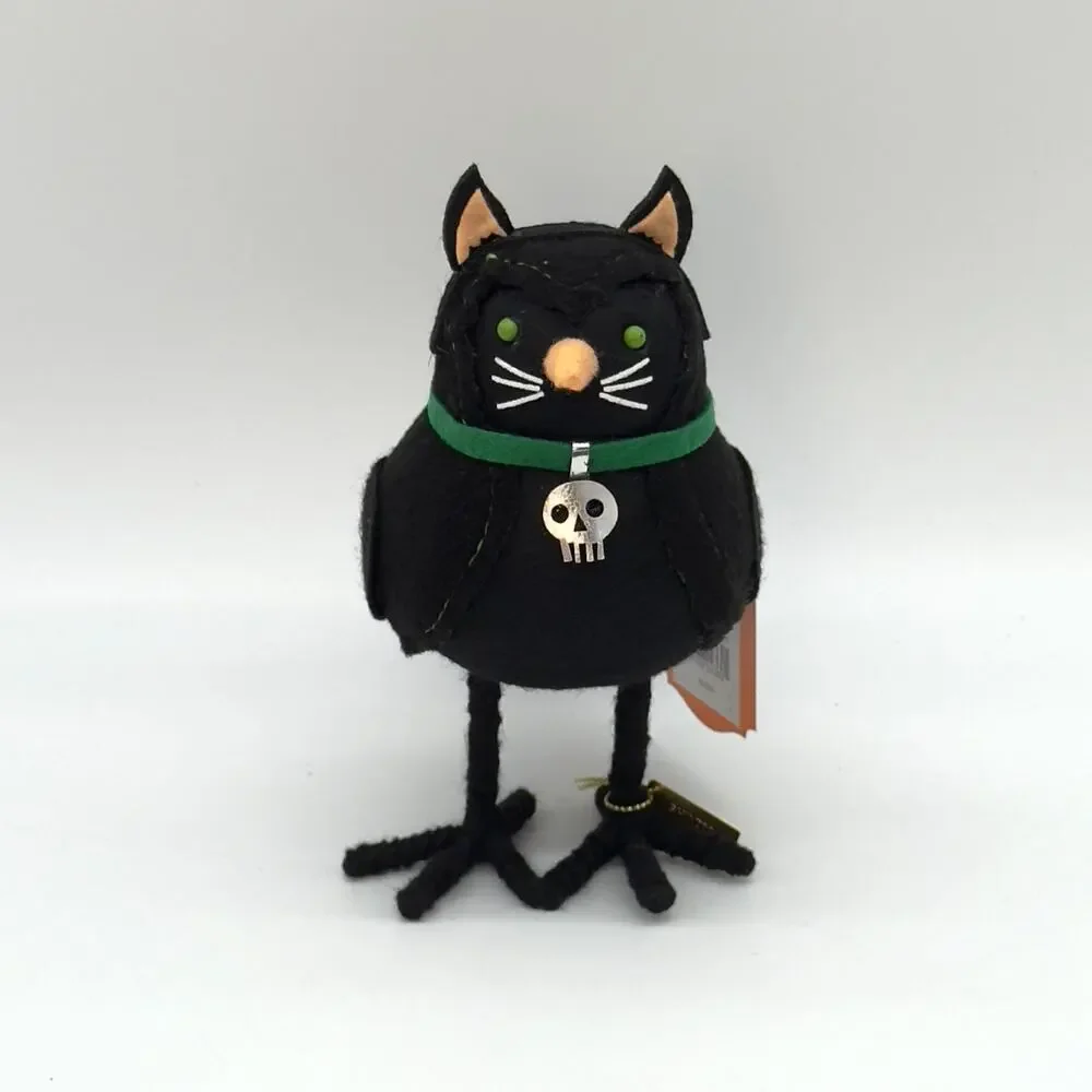 Target Hyde & Eek Featherly Friends Shady Black Cat Halloween Bird NEW